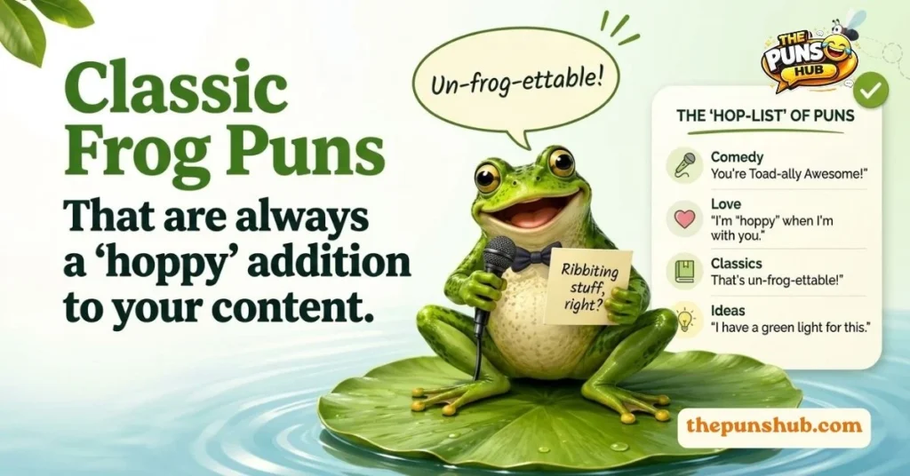 Classic Frog Puns