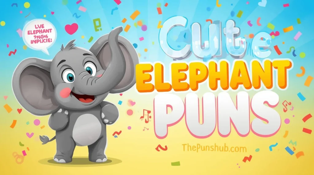 Cute Elephant Puns