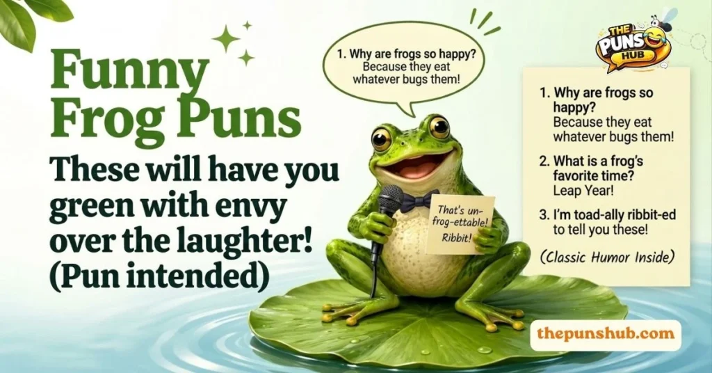 Funny Frog Puns